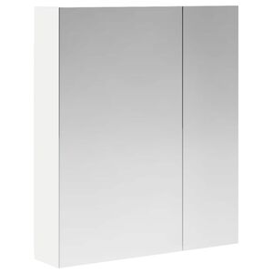 vidaXL Badkamer spiegelkast Wit 60 x 14,5 x 70 cm Bewerkt hout