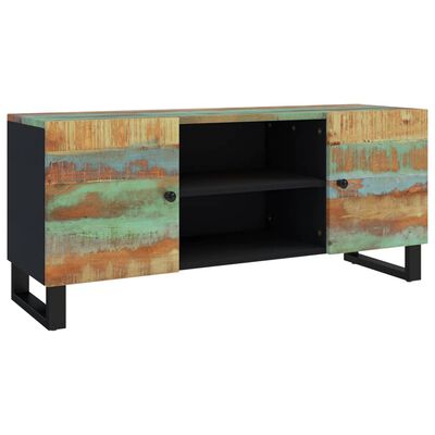 vidaXL Tv-meubel 105x33x46 cm massief teruggewonnen hout