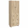 vidaXL Kastenset 2 pcs 66 x 34,5 x 90 cm Bewerkt hout