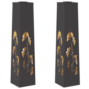 vidaXL Solar LED Pad Licht 2 st Warmwit 18 x 18 x 80 cm