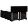 vidaXL Boxspring met matras stof zwart 140x190 cm