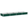 vidaXL Verhoogd Tuinbed Groen 320 x 80 x 24 cm koudgewalst stalen