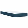 vidaXL Boxspring met matras fluweel blauw 80x200 cm