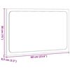 vidaXL Badkamerspiegel met LED 60x8,5x38 cm bewerkt hout sonoma eiken