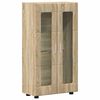 vidaXL Dressoir met plank Sonoma Eiken 55,5 x 29 x 103 cm Bewerkt hout