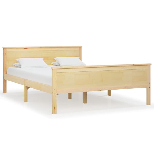 vidaXL Bedframe massief grenenhout 160x200 cm