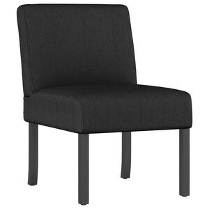 vidaXL Stoel stof zwart