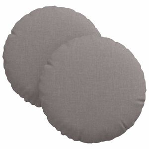 vidaXL Zitkussens 2 pcs Taupe &Oslash;30 x 13 cm Stof