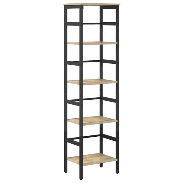vidaXL Boekenkast Sonoma Eiken 40 x 29,5 x 149 cm Bewerkt hout