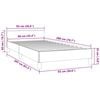 vidaXL Bedframe met hoofdeinde zonder matras 90x200 cm fluweel roze