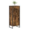 vidaXL Badkamer Kast met lade Rook Eik 40 x 30 x 100 cm Bewerkt hout