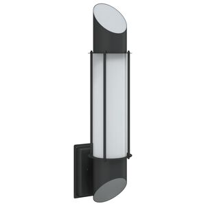 vidaXL Buitenwandlamp roestvrij staal zwart