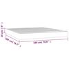 vidaXL Pocketveringmatras 180x200x20 cm stof donkergrijs
