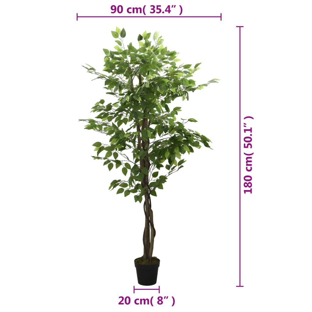 Kunstplant bamboe 500 bladeren 80 cm groen kopen