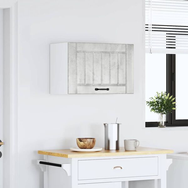 vidaXL Keukenbovenkast Lucca bewerkt hout betongrijs