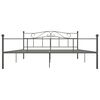 vidaXL Bedframe metaal grijs 180x200 cm