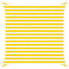 vidaXL Zonneschaduwzeil Geel en Wit 2,5 x 2,5 m 100% Polyester Oxford