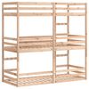 vidaXL Stapelbed 3-persoons massief grenenhout 75x190 cm