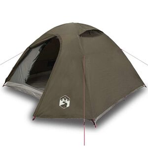 vidaXL Koepeltent 3-persoons waterdicht bruin
