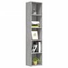 vidaXL Boekenkast 40x30x189 cm bewerkt hout grijs sonoma eikenkleurig