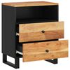 vidaXL Nachtkastje 50x33x62 cm massief acaciahout en bewerkt hout