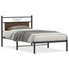vidaXL Bedframe zonder matras bewerkt hout bruin eikenkleur 100x200 cm