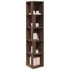 vidaXL Hoekkast 33x33x164,5 cm bewerkt hout bruin eikenkleur
