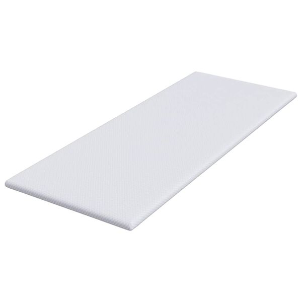 vidaXL matrastopper Wit 70 x 200 cm Jacquard Stof