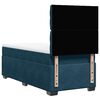 vidaXL Boxspring met matras fluweel blauw 90x200 cm