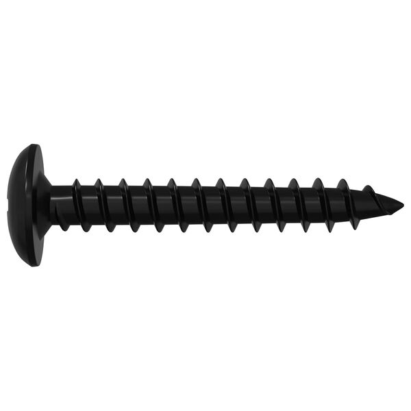 vidaXL Zelftappende Nagel 12 pcs Zwart 4 x 25 mm Staal