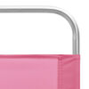 vidaXL Strandstoelen 2 st inklapbaar stof roze