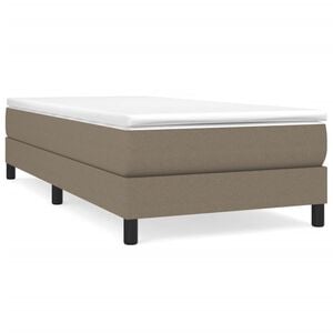vidaXL Boxspring bed 80x200 cm stof taupe