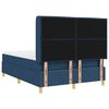 vidaXL Boxspringbed met matras met hoofdeinde Blauw 140 x 190 cm Stof