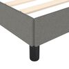 vidaXL Bedframe zonder matras stof donkergrijs 140x190 cm