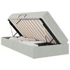 vidaXL Opbergbed met matras met matras Lichtgrijs 100 x 200 cm Fluweel