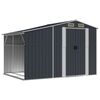 vidaXL Tuinschuur 277x192,5x179 cm gegalvaniseerd staal antracietkleur