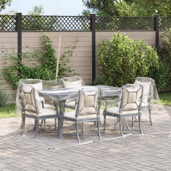 vidaXL Tarpuline Doorzichtig 3 x 4 m PVC