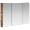 vidaXL Badkamer spiegelkast Gerookt eiken 100 x 14,5 x 70 cm