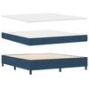 vidaXL Boxspring bed met matras met hoofdeinde Blauw 180 x 200 cm Stof