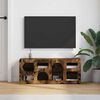 vidaXL TV-kast Gerookt eiken 100 x 35 x 40 cm Bewerkt hout
