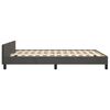 vidaXL Bedframe zonder matras 140x190 cm fluweel donkergrijs