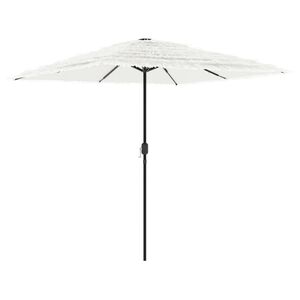 vidaXL Parasol met stalen paal 248x248x248 cm wit