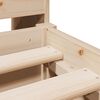 vidaXL Bed met boekenkast zonder matras massief grenenhout 135x190 cm