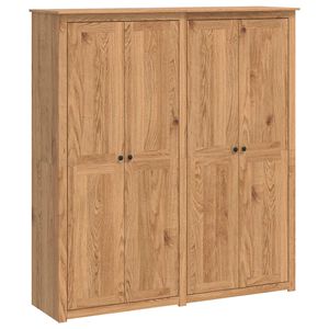 vidaXL Kledingkast PANAMA Honing 169 x 50 x 185 cm Massief grenenhout