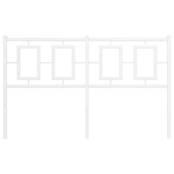 vidaXL Hoofdbord 135 cm metaal wit