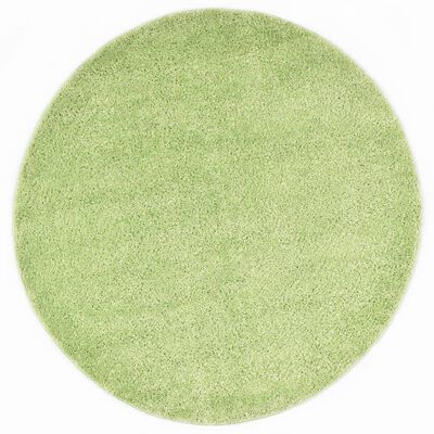 vidaXL Vloerkleed shaggy hoogpolig 160 cm groen