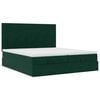 vidaXL Ottoman bed met matrassen en LED's 160x200cm fluweel
