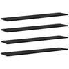 vidaXL Boekenplank Bord 3-laags 4 pcs 100 x 20 x 1,5 cm Bewerkt hout