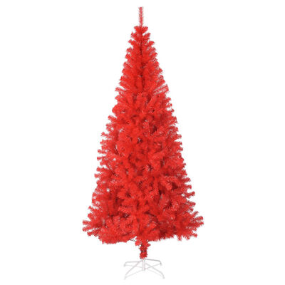 vidaXL Kunstkerstboom met standaard 180 cm PVC rood