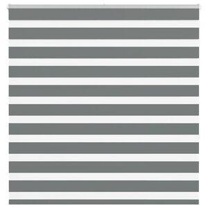 vidaXL Zebra rolgordijn 150x150 cm stofbreedte 145,9 cm donkergrijs